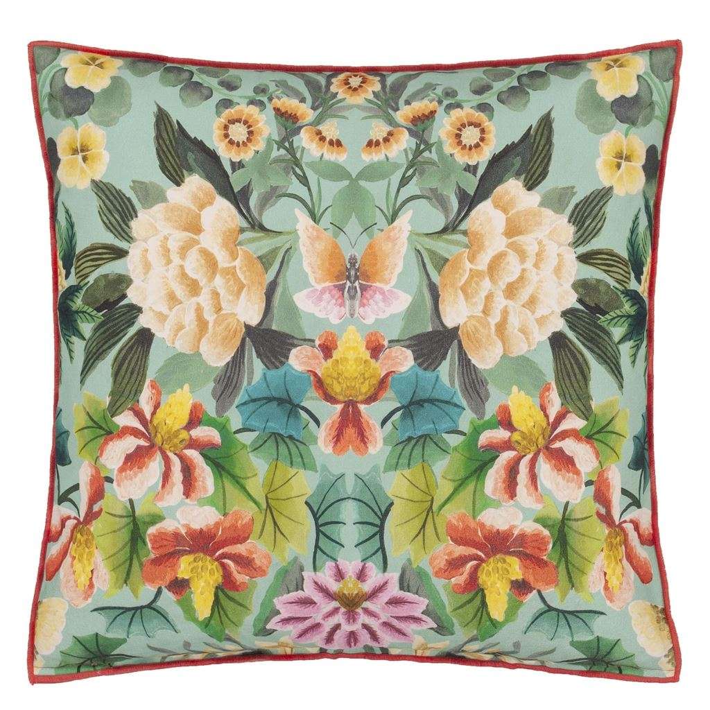 ikebana damask aqua designers guild