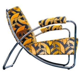 Dyker 20 Orient Express fauteuil met print