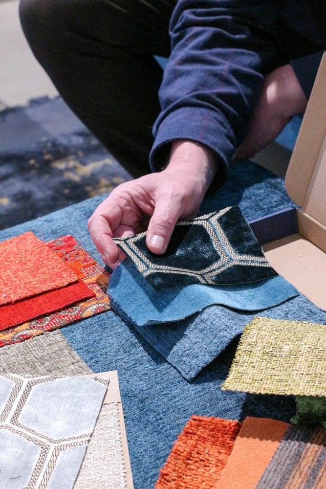 Elementenbank met maatwerk stoffen