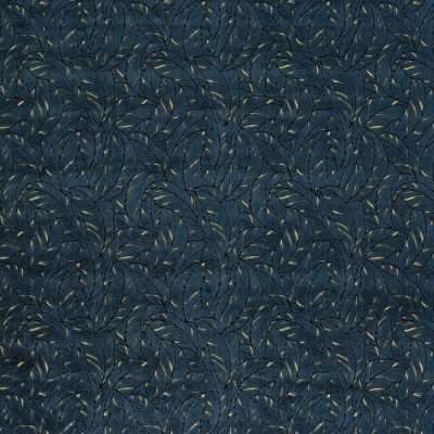 donkerblauwe stof selva midnight van clarke & clarke