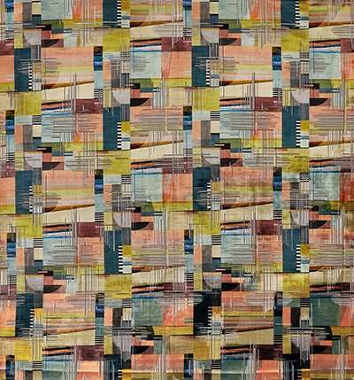 art deco stof chromatica