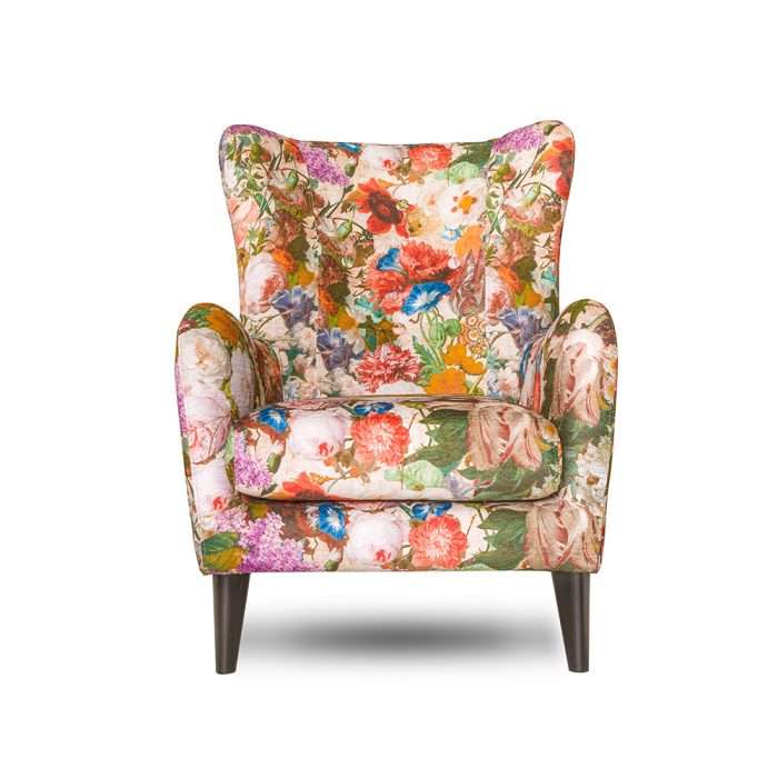 de bloemrijke oorfauteuil