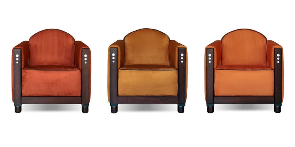art deco rooker suede