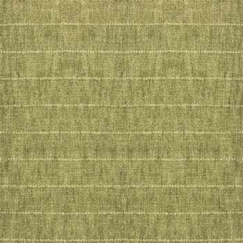 Designers Guild Verdon Moss gestreepte meubelstof in mosgroene en natuurlijke aardetinten.